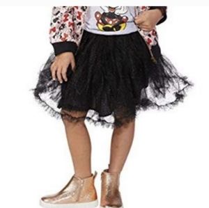 Disney Collections Kids Black Tutu Couture Multi Tule Layered Skirt Sz 4T